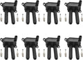 ENA Set of 8 Ignition Coil Pack 16 Spark Plug Compatible with Chrysler Dodge Jeep Ram 1500 2500 3500 300 Charger Durango Magnum Commander Aspen Grand Cherokee 2006-2008 5.7 6.1 V8 Replace# UF504 570