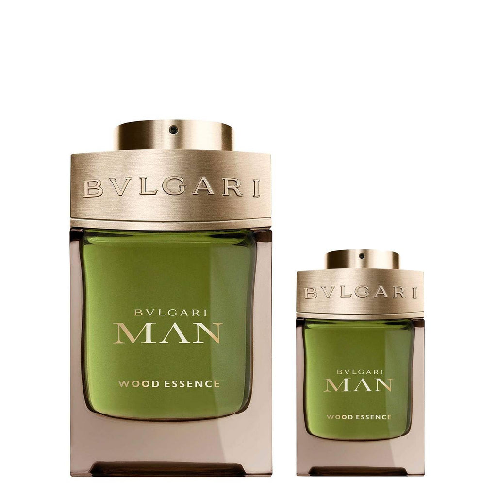 Bvlgari Bulgari Man Gift Box for Men Wood Essence Perfume Eau De Parfum Spray 100 ml and Perfume Travel Spray Eau De Parfum 15 ml