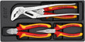Gedore 1500 ES-VDE 145 VDE pliers set in 1/3 ES tool module