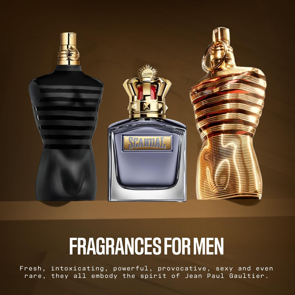 Jean Paul Gaultier Scandal Pour Homme Eau de Toilette for Men - Long Lasting Amber Woody Men's Cologne with Clary Sage, Tonka Bean and Vetiver - Designer Fragrance Spray