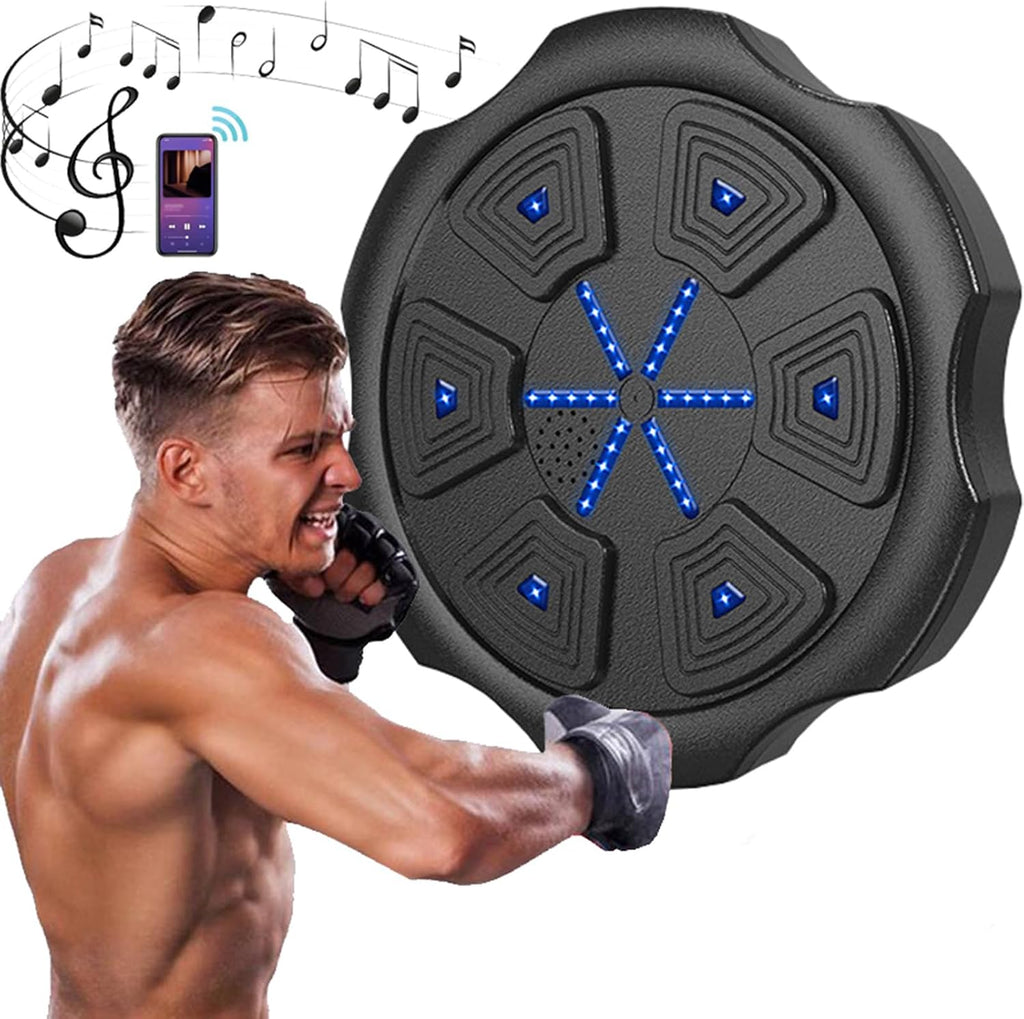 Music Boxing Machine, Wall-mounted Boxing Wall Target with Boxing Gloves, Suitable for Adults and Teenagers