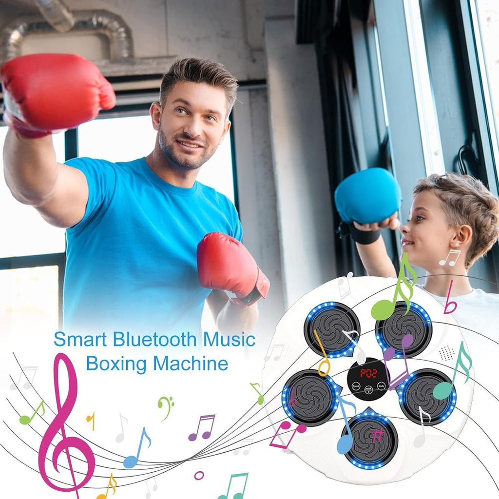 Electronic Boxing Trainer with Boxing Gloves, Smart Wall Strike Machine, Electronic Music Boxing Machines, Training Machine, Speed Adjustable Punch Equipment