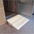 6 Inch Rise Solid Wood Threshold Wheelchair Ramps, Anti-Slip Surface Portable Mobile Car Ramp, Home Stairs Doorway Wooden Ramp Pad (Size : 23.6x23.6x6in/60x60x15cm)
