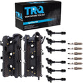 TRQ Ignition Coil and Spark Plug Kit 6 Piece Iridium Spark Plugs Compatible with 2007 Infiniti G35