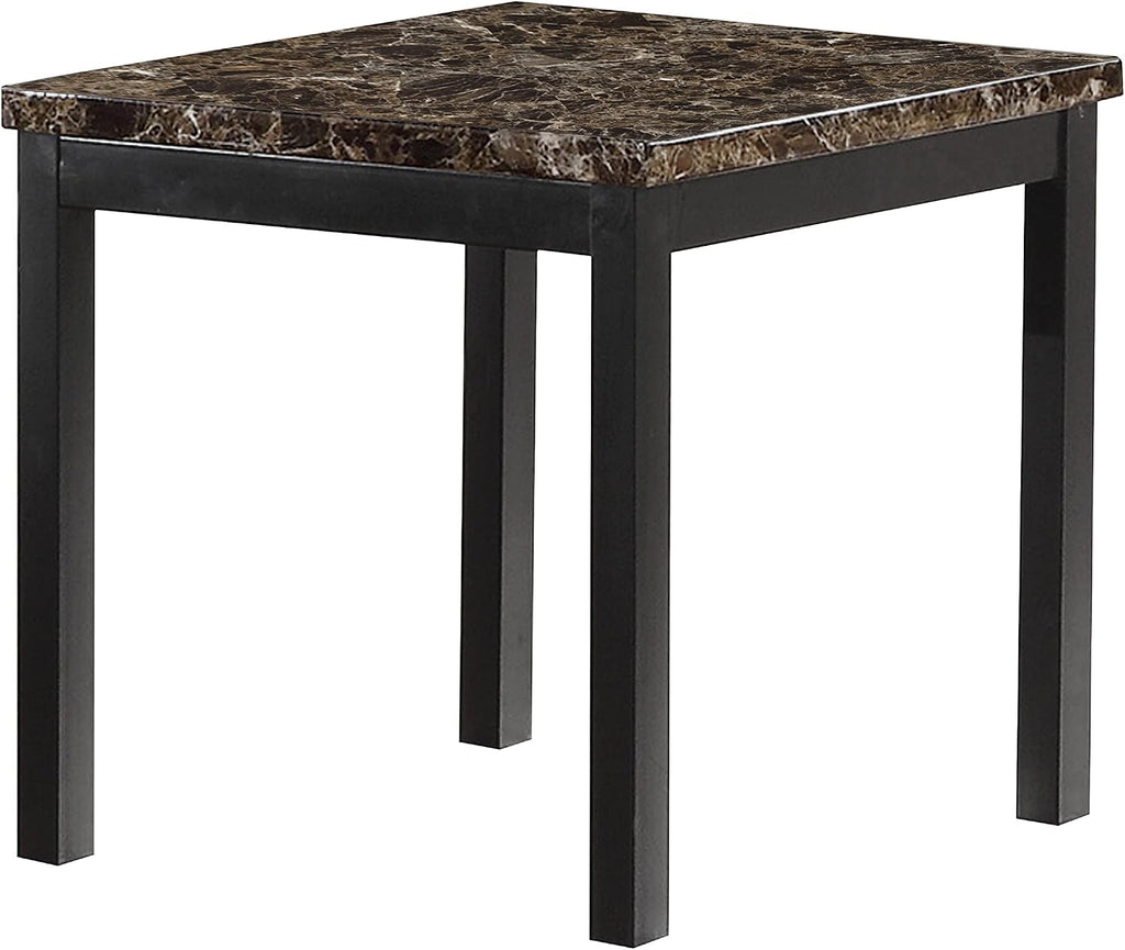 Lexicon Malaya 3-Piece Set Faux Marble Occasional Table, Brown