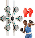 Music Boxing Machine, Wall Mount Electronic Boxing Target, Light Speed Adjusts Automatically According to Accuracy, with A Pair of Gloves