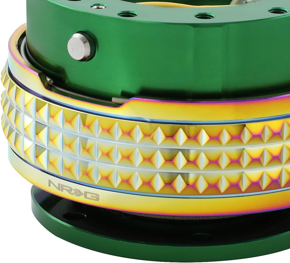 NRG Innovations SRK-210GN/MC Quick Release Kit (Green Body/Neochrome Pyramid Ring)