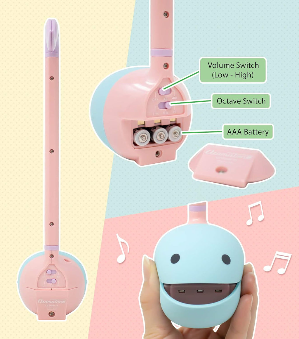 Otamatone Unicorn + White Electronic Musical Instrument Portable Synthesizer Collector's Set Deluxe + Regular 2 Pc Set