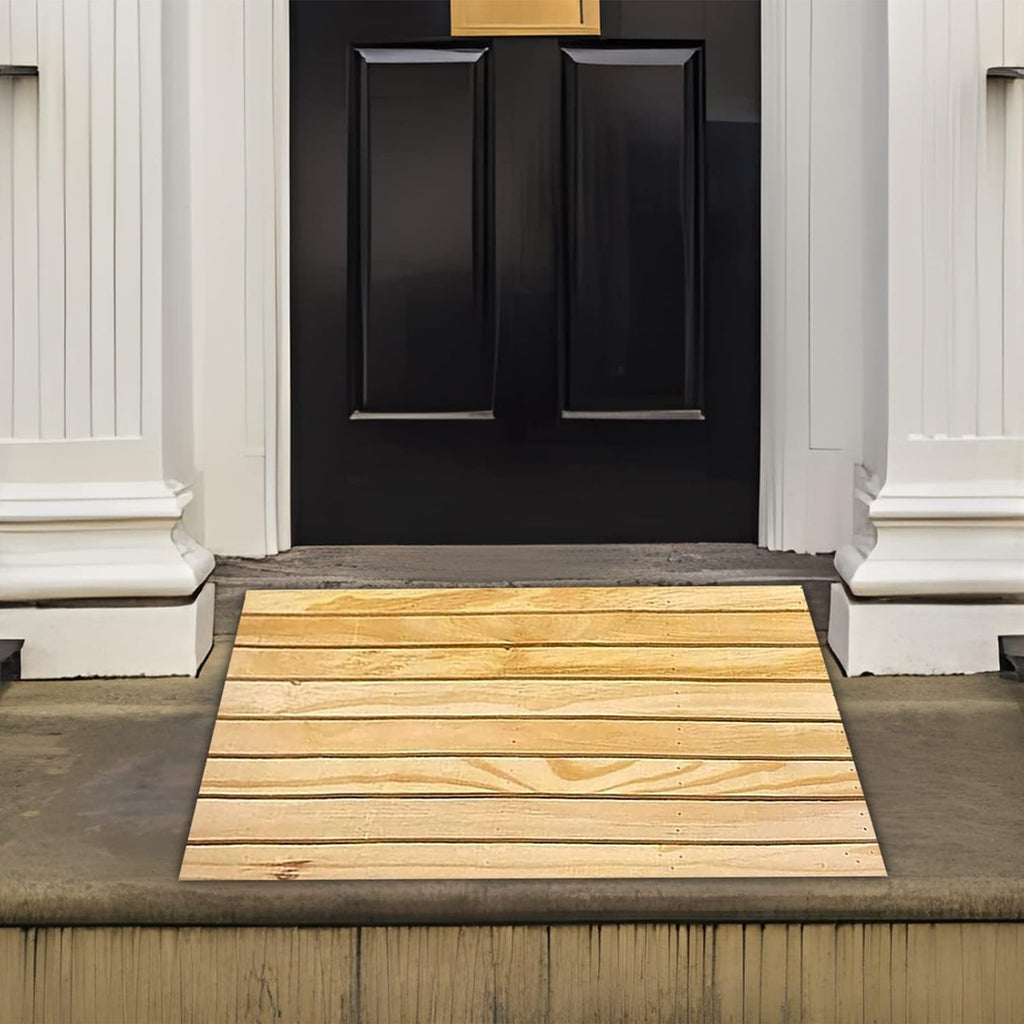 Wood Threshold Ramps for Doorways, Portable Wheelchair Ramp for Steps 3/4/ 6/7/ 8 Inch Rise, Lightweight Wooden Entry Ramp/Slope for Outdoor Stair Step (Size : 40x30x8cm (15.7x12x3in))