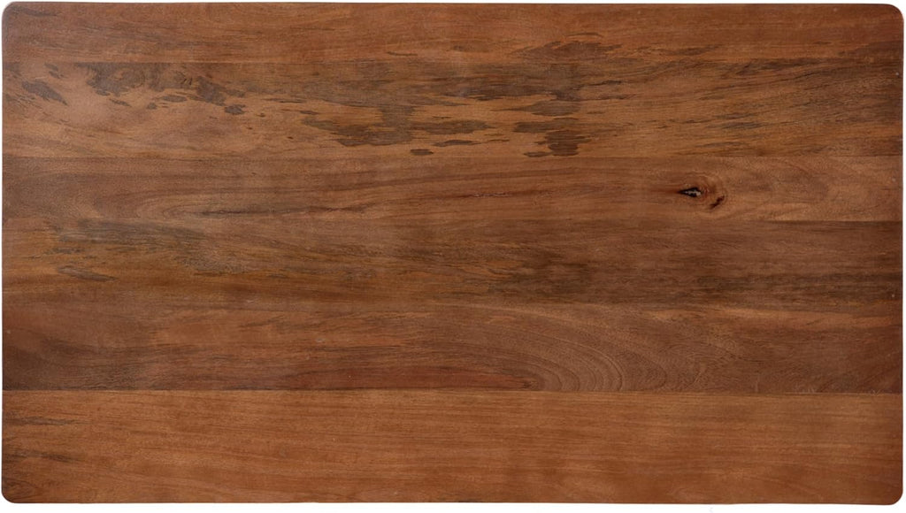 Kate and Laurel Dahl Transitional Rectangular Coffee Table; 36 x 20 x 18; Walnut Brown; Modern Rectangle Living Room Table with Solid Mango Wood Construction and Extra Underlying Storage