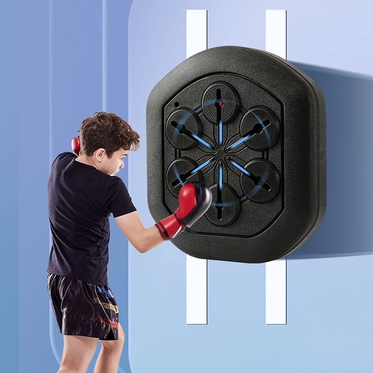 Music Boxing Machine, Smart Boxinghine, Indoor Music Boxing Wall Target, for Training, Stress Relief and Fitness