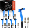 A-Premium Set of 16 Ignition Coil Pack and Iridium Spark Plugs Compatible with Ford F-150 F150 2010-2014, F-250 F-350 Super Duty 2011-2017, E-350 E-450 Super Duty 2017, 6.2L, Replace# AL3Z12029A