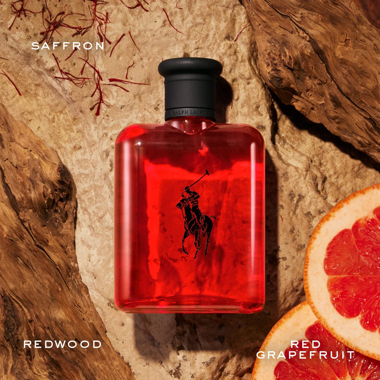 RALPH LAUREN FRAGRANCES - Polo Red - Eau de Toilette - Men's Cologne - Refillable Cologne Set - Woody & Spicy - With Grapefruit, Saffron, and Redwood - 2.5 Fl Oz Bottle & 5.1 Fl Oz