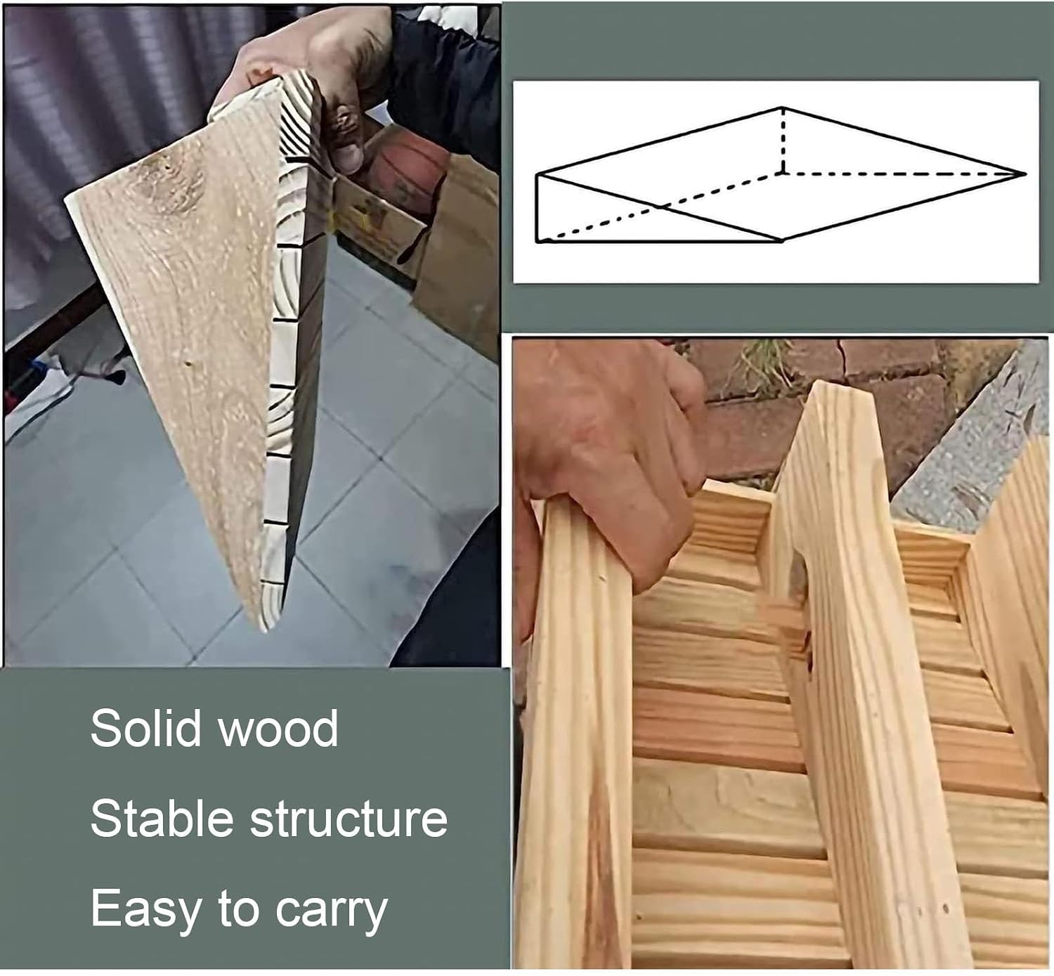 Portable Door Ramp Entry Ramp, Wooden Threshold Ramp for Doorways 2-6 Inch Rise, Non-Slip Wheelchairs Transition Ramps for Steps, Garage, Patio, Porch and Shed (Size : 12.1
