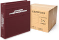 Carstens 2-Inch Heavy Duty Round Ring Binder for Medication Administration Records – Side Opening, Wine, Case of 16, Durable Plastic, No Pockets, Holds 300 Letter Sheets, Made in USA (1805-3RCS)