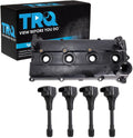 TRQ Ignition Coil Kit 5 Piece Valve Cover Compatible with 2005-2019 Nissan Frontier