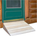 SHYP Solid Wood Threshold Ramp Steps Assist Ramp Pads Anti-Slip Wooden Portable Wheelchair Ramp for Doorways and Bathroom, Household Front Door Entry Ramp 2-6 Inch Rise (Size : 38.8x35x14cm)