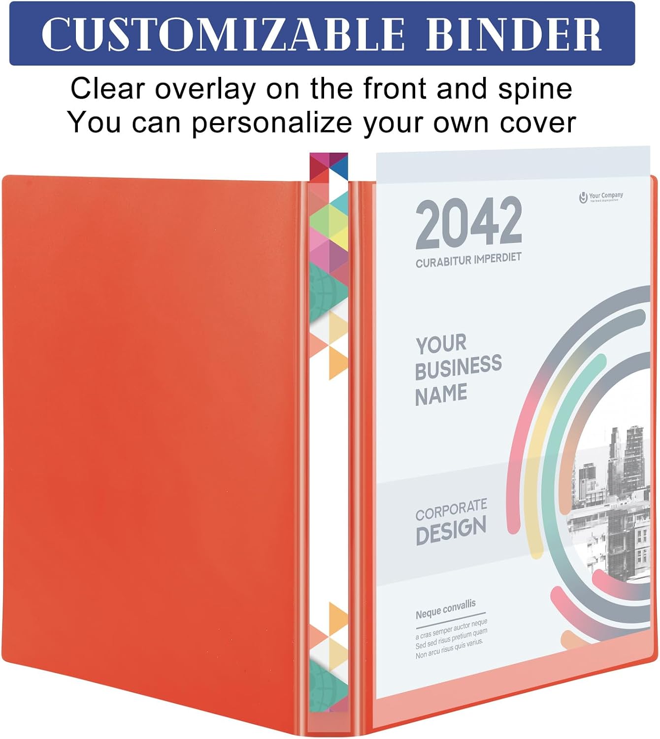 Fulmoon 48 Pack 3 Ring Plastic Binders 1.5 Inch Bulk with 2 Pockets, Flexible Binder Loose Leaf Hardcover, Fit 12' x 10' US Letter Size Paper, for School Office Home, 6 Colors(Vibrant)