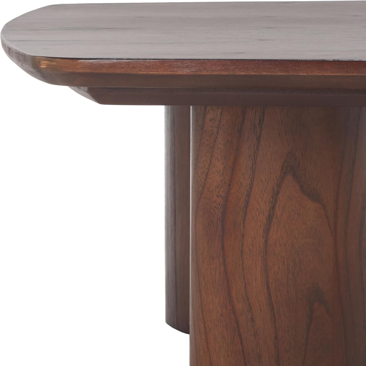 SAFAVIEH Couture Collection Barnard Walnut Rectangle Solid Wood Coffee Table
