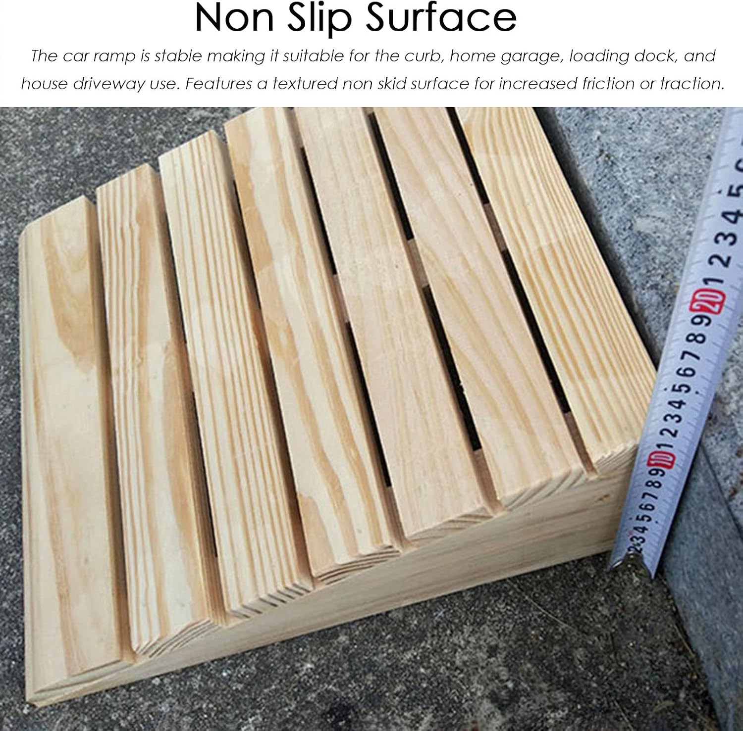 Stairs Ramps for Wheelchairs for Home, Wooden Doorway Threshold Ramp 3/4/ 6/7/ 8 Inch Rise, Indoor Outdoor Garden Door Ramp/Slope, Anti Skid (Size : 80x33x10cm (31.5x13x4in))