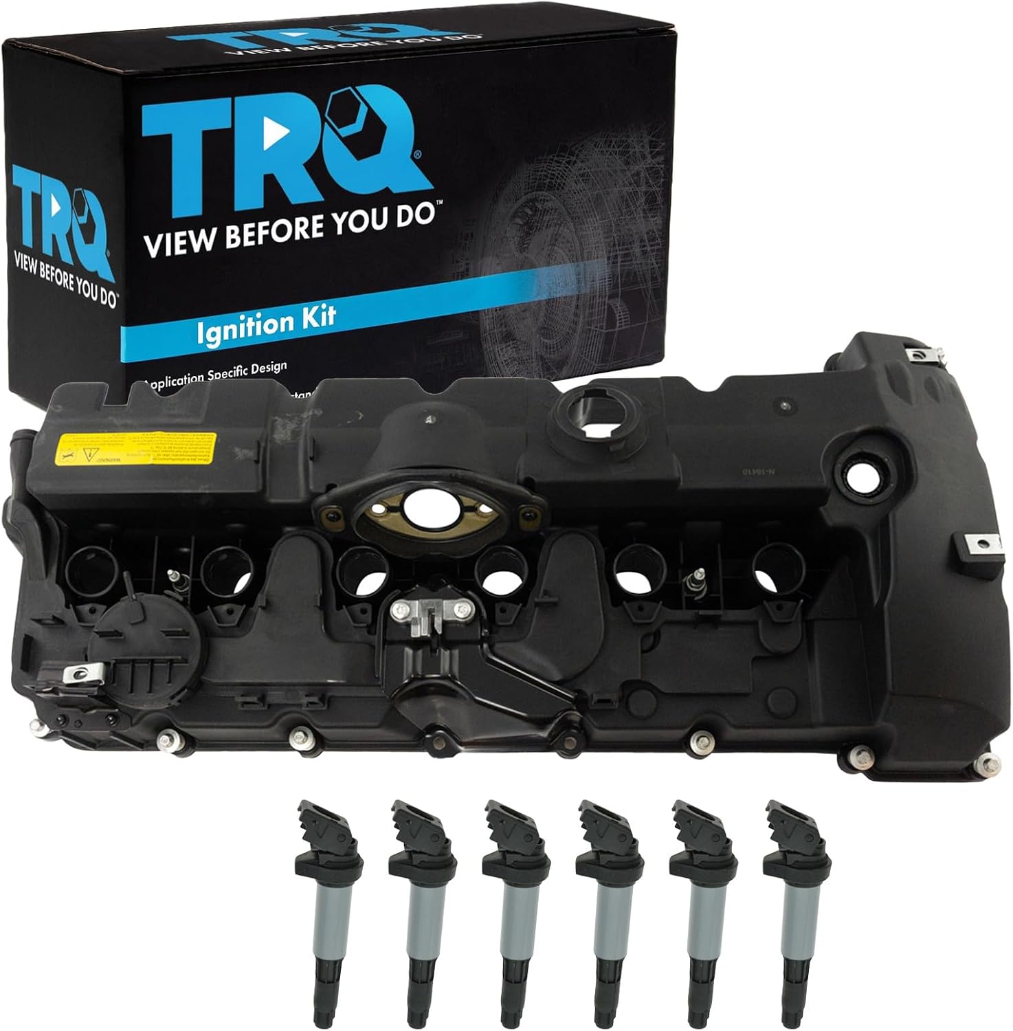 TRQ Ignition Coil Kit 7 Piece Compatible with 2008-13 BMW 128i 09-12 328i xDrive 07-08 328xi 09-10 528i xDrive 08 528xi 07 530i 07-12 X3 07-10 X5
