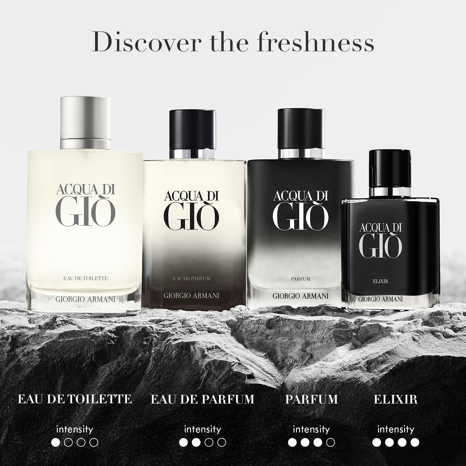 Armani Beauty - Acqua di Giò - Parfum - Cologne for Men - Fresh & Woody Men's Fragrance - Bergamot, Ginger, Marine, Geranium, Rosemary, Clary Sage, Patchouli, Incense Notes