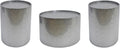 Christopher Knight Home Braeburn Modern Round 3 Piece Iron Accent and Coffee Table Set, Silver