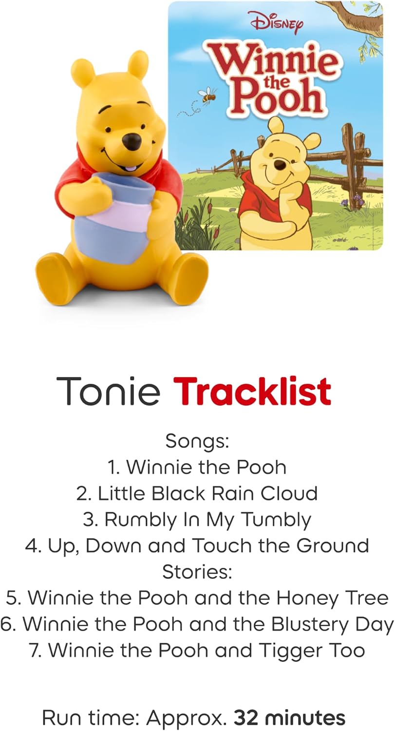 Toniebox 2 Audio Player Disney Bundle for Kids 3+ with Lightning McQueen, Simba, Winnie The Pooh, and Baloo - Sky Blue