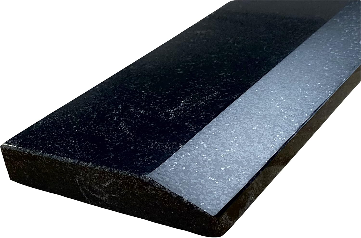 Tenedos Single Hollywood One High Beveled Absolute Black Marble Doorway Granite Floor Threshold Tile (Marble Saddle) Polished, Maintenance Free, Stain Resistant - (4' x 36')