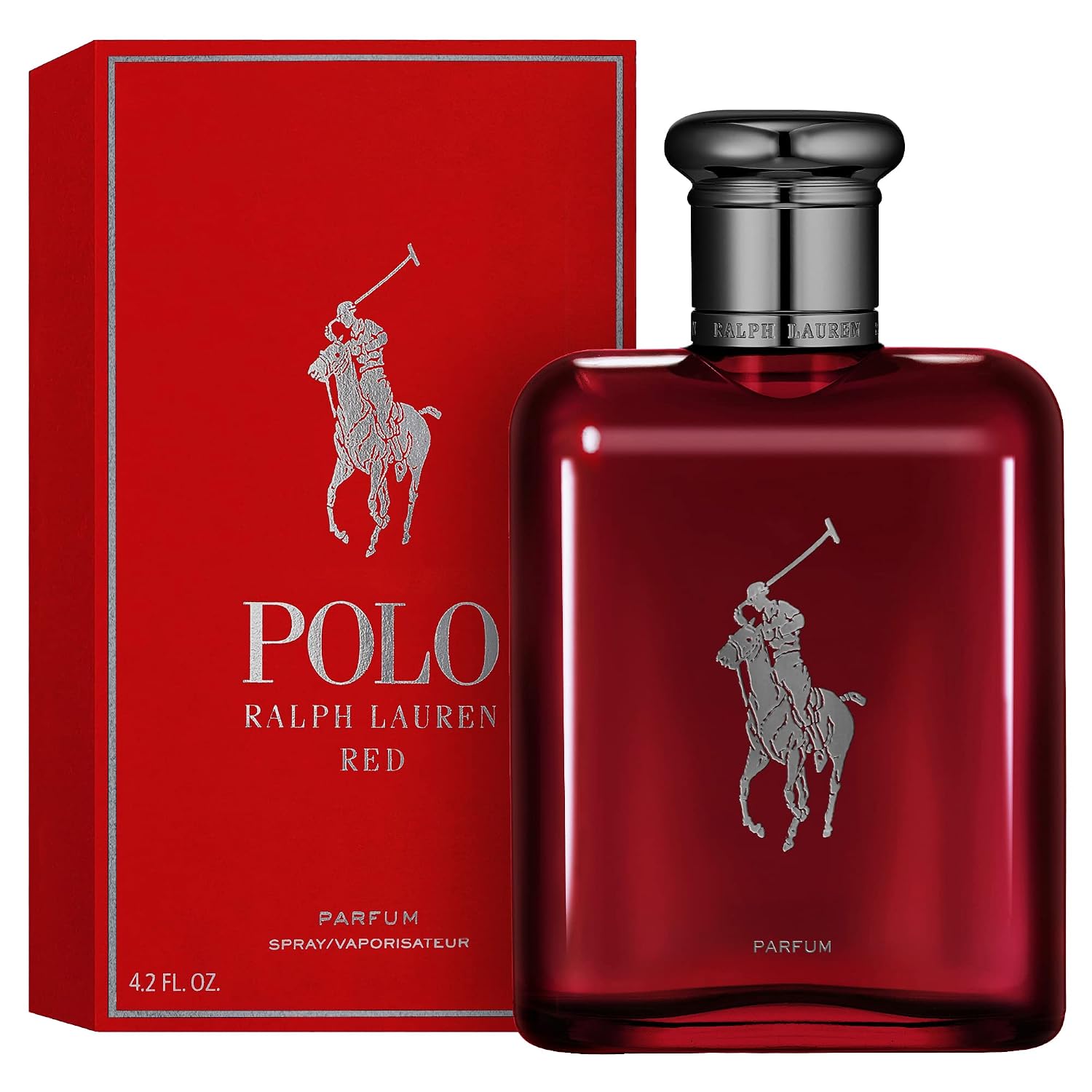 RALPH LAUREN FRAGRANCES - Polo Red - Parfum - Men's Cologne - Ambery & Woody - With Absinthe, Cedarwood, and Musk - Intense Fragrance