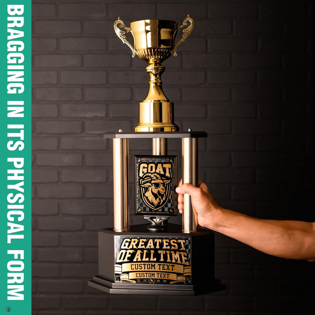 TrophySmack Goat 26' Custom Championship Trophy (Greatest of All Time)
