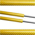 Dampers 1991-1998 Compatible with VW Golf MK3 Front Bonnet Hood Modify Lift Support Shock Accessories Absorber Car Parts(Color:Yellow Carbon Fiber)