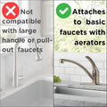 Black Faucet Mount Water Filtration System with 4 Replacement Filters Included