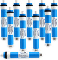 APPLIED MEMBRANES INC. 50 GPD Reverse Osmosis Membrane | RO Membrane Water Filter Replacement for Reverse Osmosis Water Filtration System | 1.8' x 12' Universal Compatibility, Pack of 10