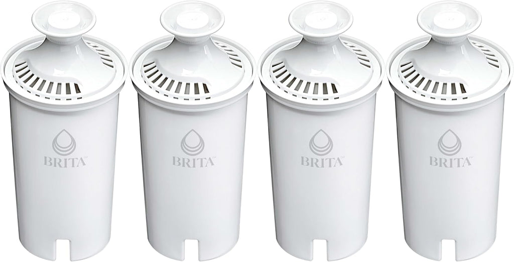 Silonn Ice Makers Countertop, 9 Cubes Ready in 6 Mins, 26lbs in 24Hrs & Brita Standard Water Filter Replacements for Pitchers and Dispensers, Lasts 2 Months, Reduces Chlorine Taste and Odor, 4 Count