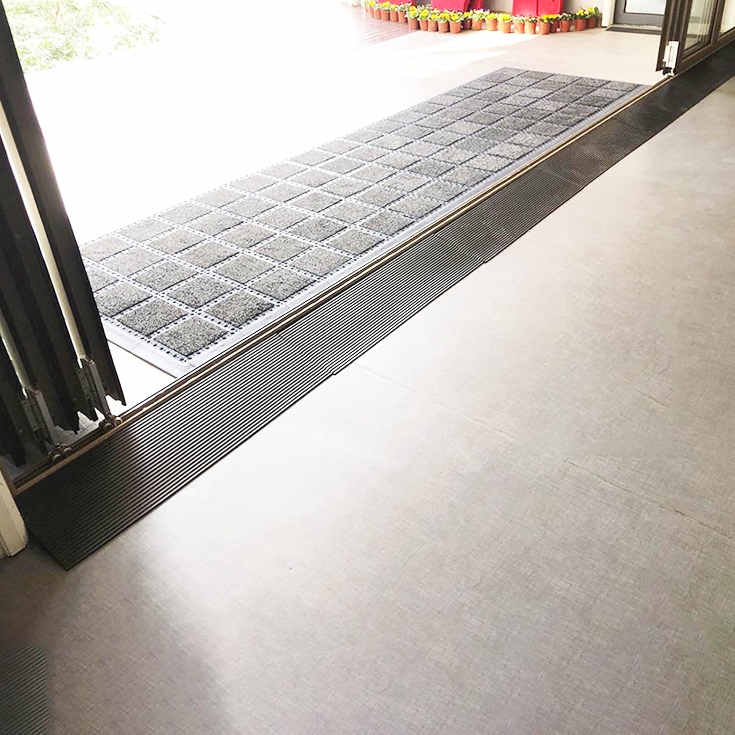 0.6inch / 1inch / 1.5inch / 2inch Rise Access Ramp, Entry Handicap Threshold Ramps, Doorways Steps Shed Non-Slip Wheelchairs Disabled Ramp (Size : 90x20x3cm)