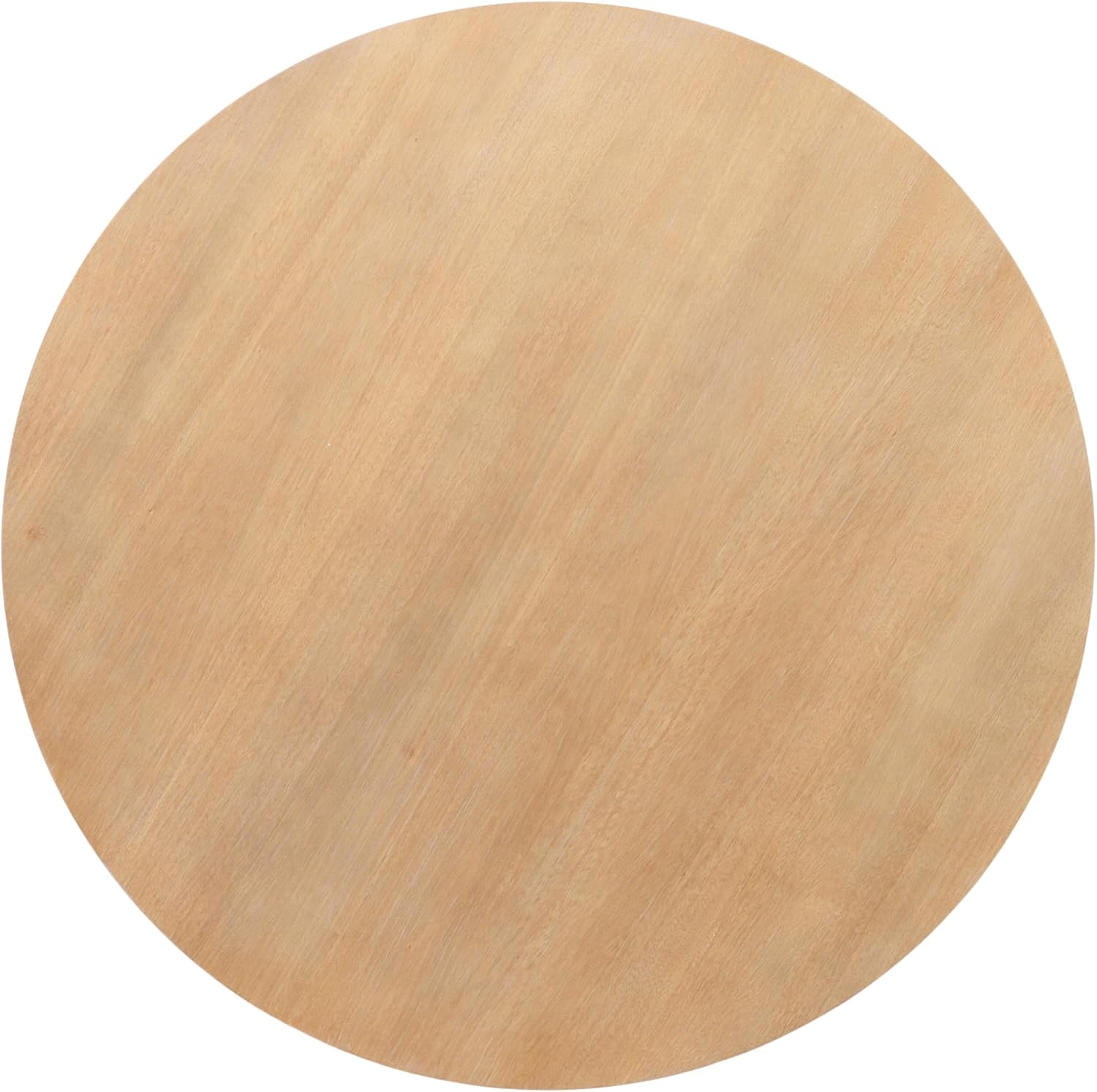 Kate and Laurel Foxford Tiered Round Coffee Table, 34 x 34 x 17, Light Natural, Transitional Two-Tier Circle Living Room Table with Storage and Resilient Wood Construction
