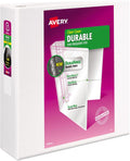Wholesale CASE of 15 - Avery Durable Reference View Binders-Durable View Binder, 3' Cap, 11'x8-1/2', White