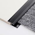 Carpet to Wood Floor Transition Strip - Metal Z Molding Doorway Threshold Edging Trim for Tile and Hardwood Flooring - Cuttable Design for Easy Installation