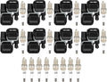 ECCPP UF359 8 ignition coils with 16 iridium Spark Plugs for Mercedes-Benz 2001 2002 2003 2004 2005 E389 UF359 UF-359