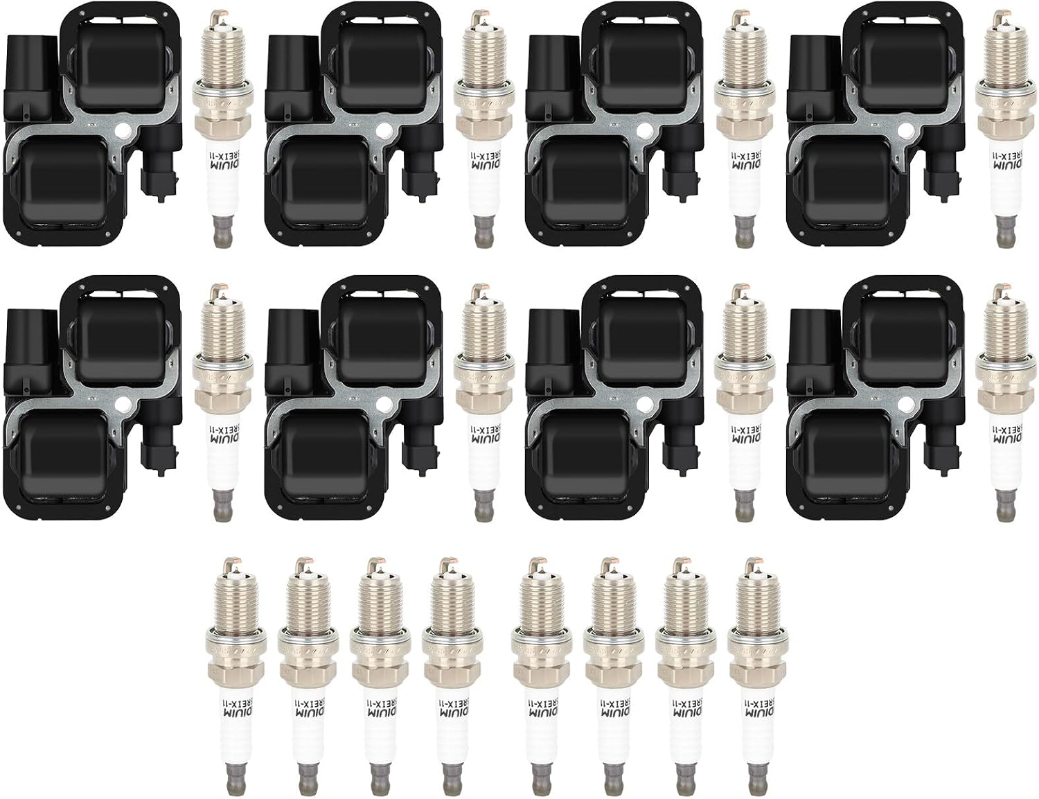ECCPP UF359 8 ignition coils with 16 iridium Spark Plugs for Mercedes-Benz 2001 2002 2003 2004 2005 E389 UF359 UF-359