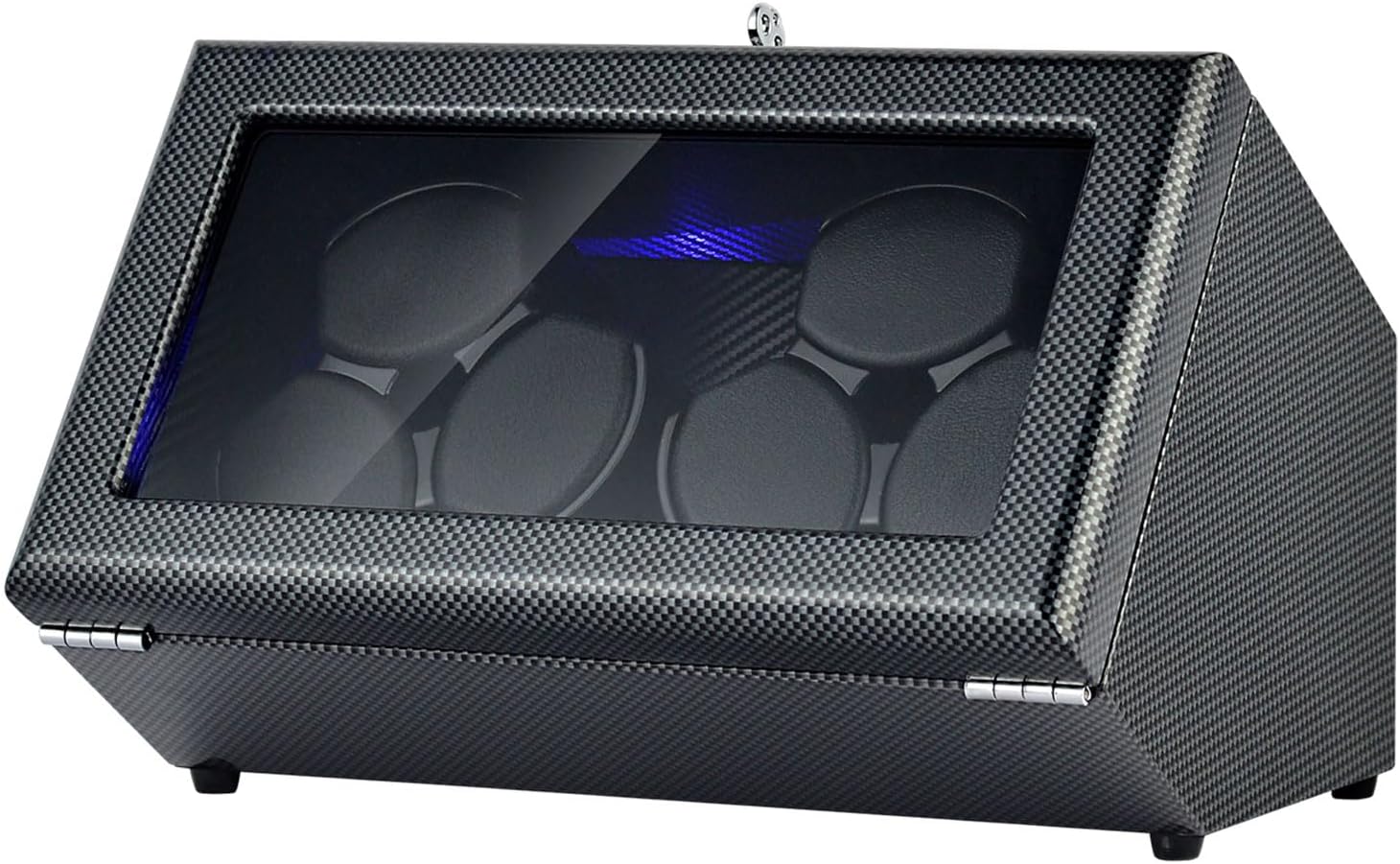 Watch Winder for Automatic Watches, Watch Winders 3/6 Slot for Rolex, Watch Rotator Uses Super Quiet Motor, 4 Rotation Mode Setting & LED Light & Mechanical Lock, Gift for Man