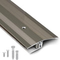 YHNNH Aluminum Doorway Threshold Transition Strip - 72-36 Inch Floor Seam Covering Strips for Uneven Floors(Gray,183cm 54mm)