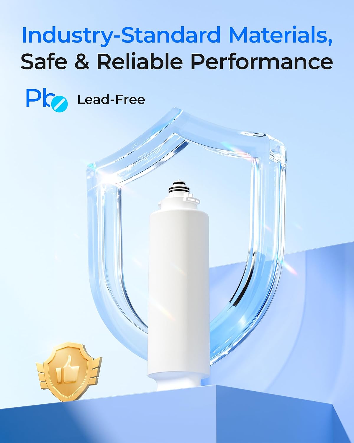 Waterdrop TSU Under Sink Water Filter Replacement, 1-Year Replacement Pack, 4-Pack (2 x TSPP, 1 x TSUF, 1 x TSCT), for Waterdrop TSU & TSU-WB Ultra-Filtration Under Sink Water Filtration System