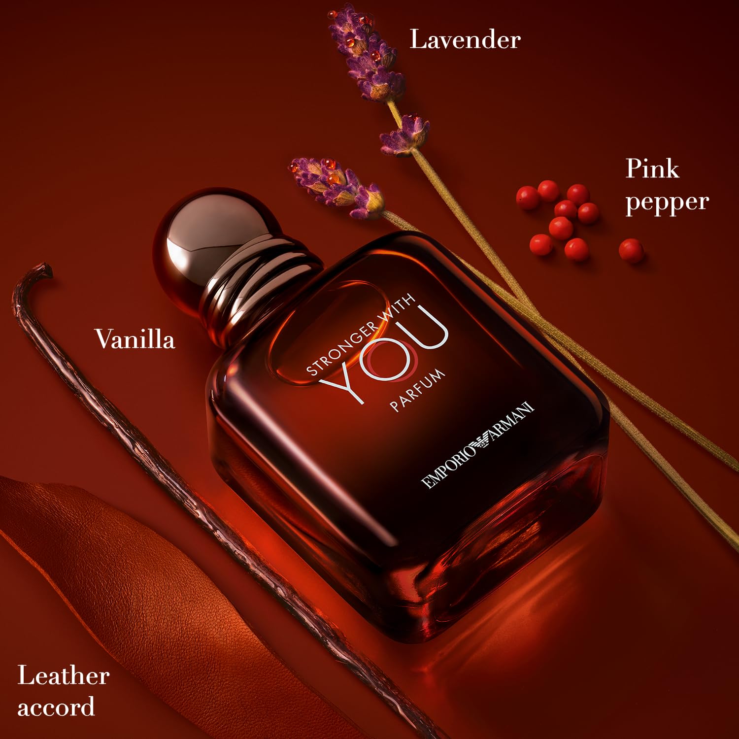 Armani Beauty - Stronger With You Parfum - Men's Cologne 2-Piece Set (161 Value) - Woody & Ambery Fragrance - Rum, Cedarwood, & Vanilla Notes - Full Size, 3.4 Fl Oz & Travel Size, 0.5 Fl Oz