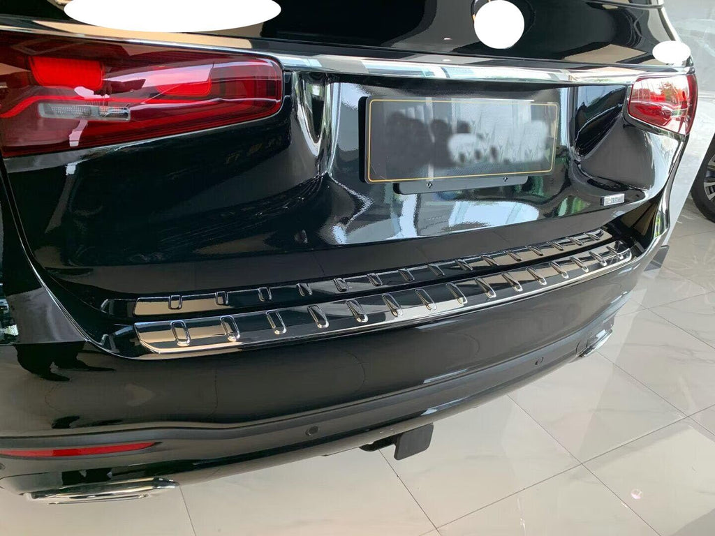 Car Stainless Steel Rear Bumper Protector, for Mercedes-Benz GLS-Class 2021-2023 2024 2025 Accessories, Auto Parts Tailgate Back Trunk Door Sill Cover Scuff Plate Strip Guard Protection