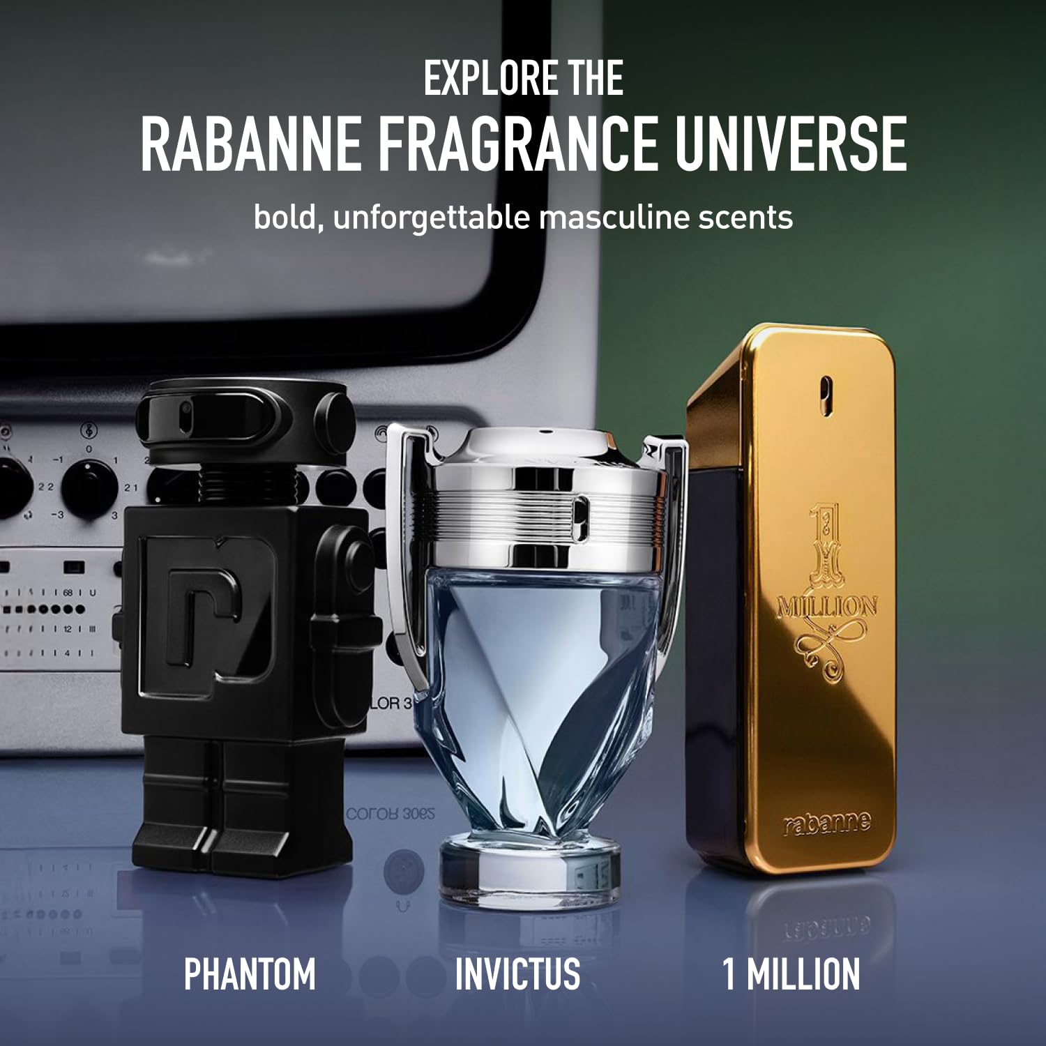 Rabanne 1 Million Lucky Eau de Toilette - Long Lasting Woody Aromatic Fragrance for Men with Hazelnut, Plum & Cedarwood - Men's Designer Perfume Spray, 3.4 oz
