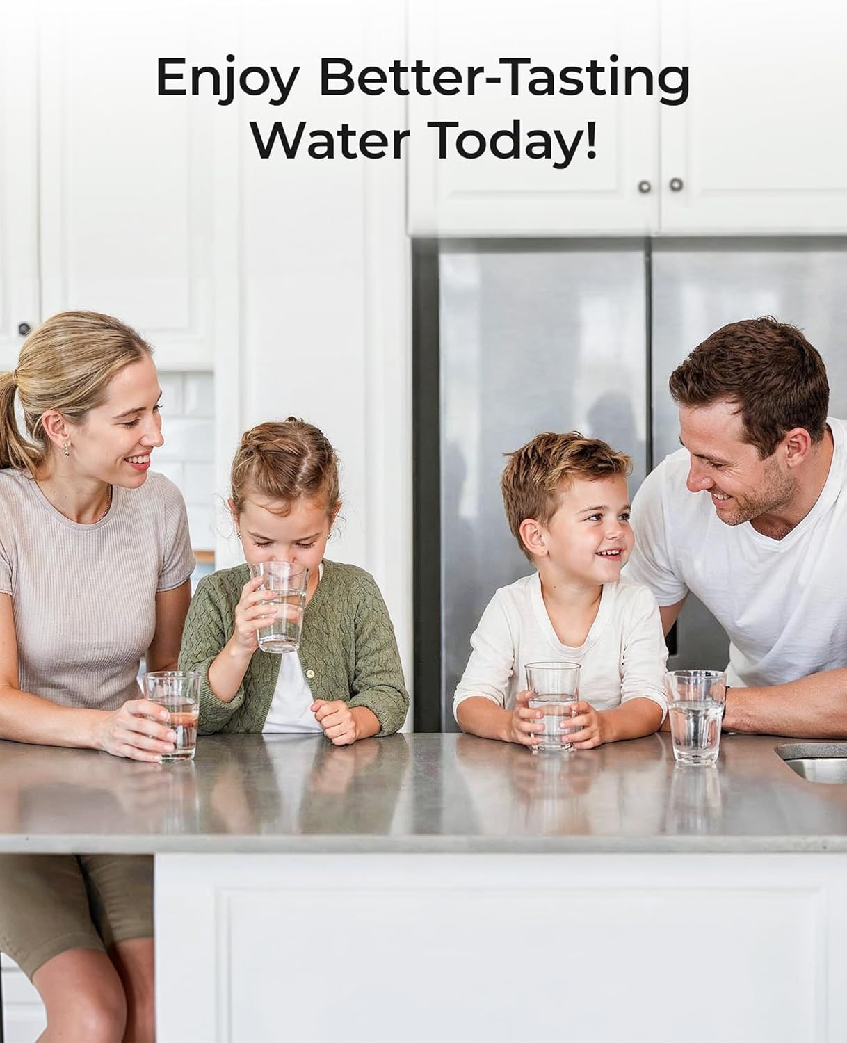 Waterdrop TSU Under Sink Water Filter Replacement, 1-Year Replacement Pack, 4-Pack (2 x TSPP, 1 x TSUF, 1 x TSCT), for Waterdrop TSU & TSU-WB Ultra-Filtration Under Sink Water Filtration System