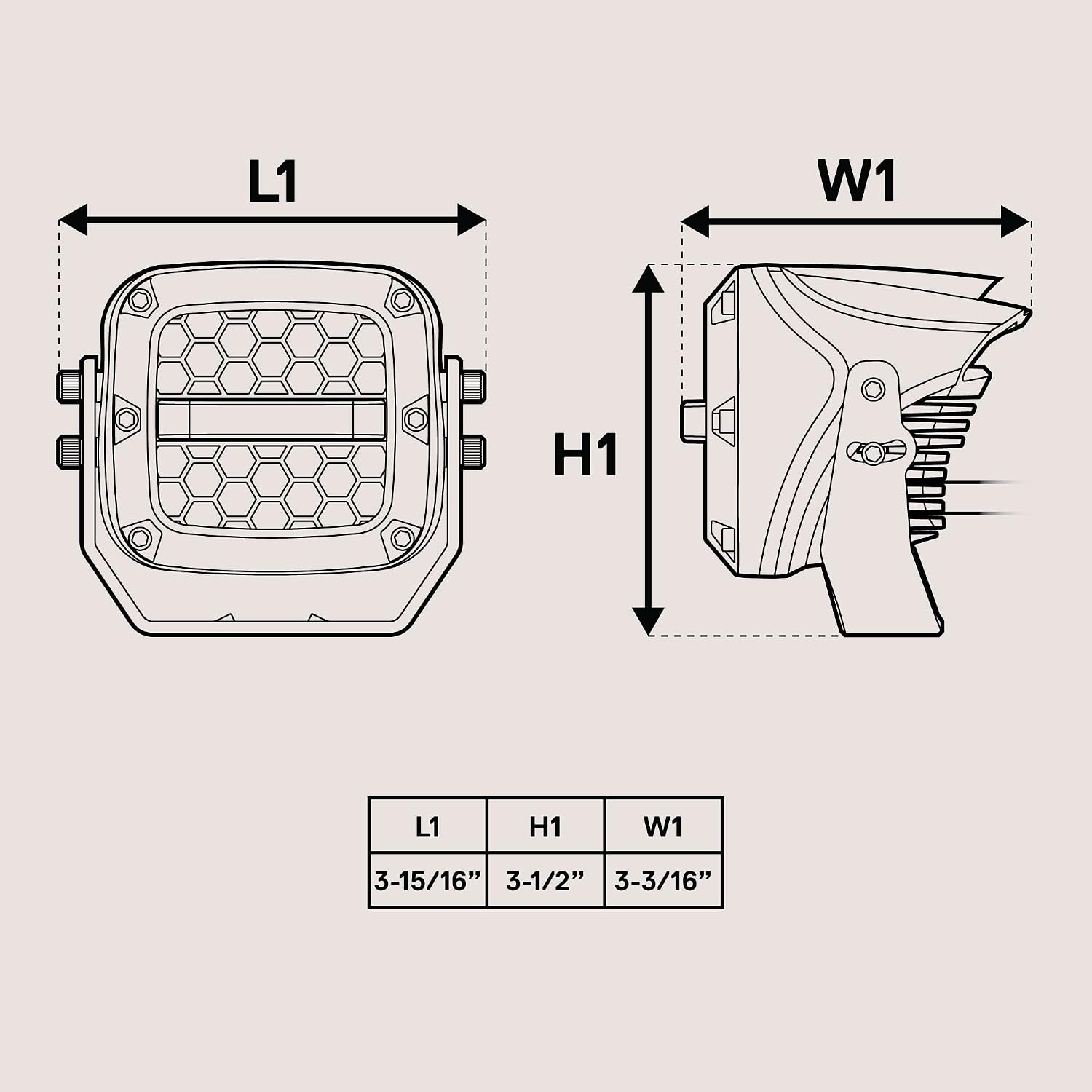 True Mods 3' 120W LED Pods Offroad Driving Light Cube Pair Set [Amber Turn Signal Marker Light] Off-Road Lights for UTV ATV Jeep Wrangler SxS 4x4 Truck Pick-Up Auto Car Vehicle - Chrome