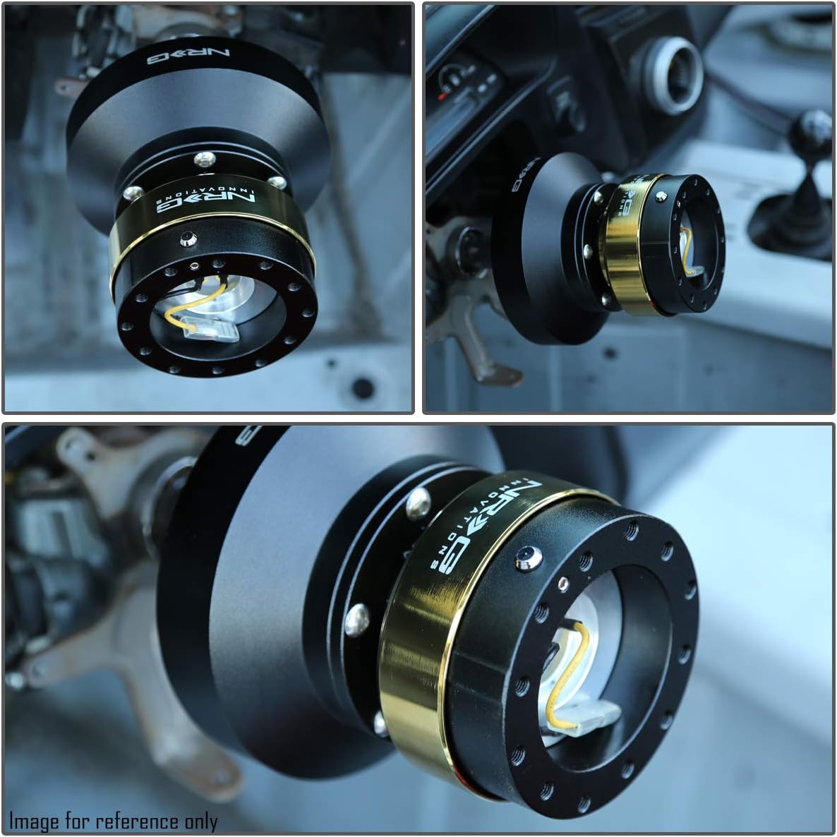 NRG Innovations SRK-210GM-CG Gen 2.1 Steering Wheel Quick Release + LED Keychain Flashlight
